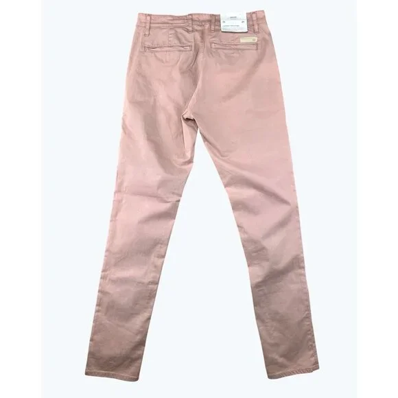 Adriano Goldschmied Mens Jamison Skinny Chino Pants Light Mauve Pink Size 29